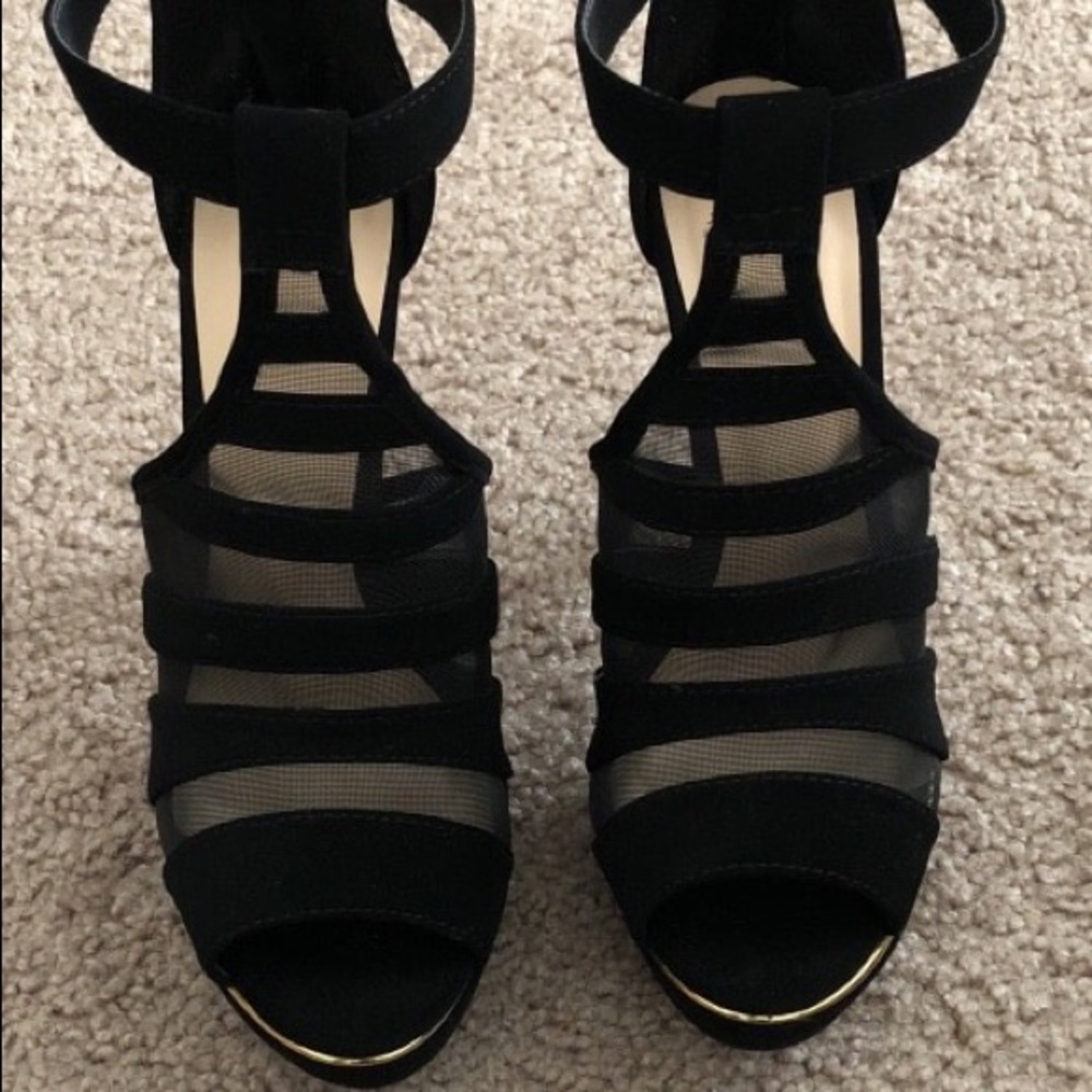 Black Strappy Heels